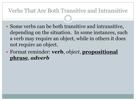 Image result for Transitive and Intransitive Verb Meaning