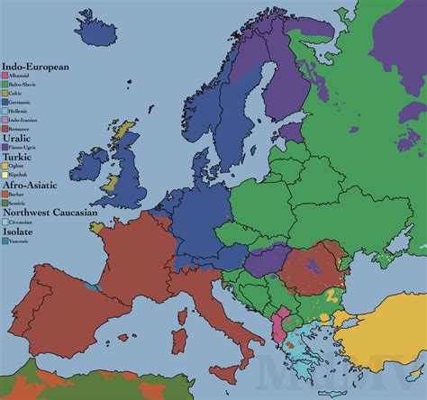 Europe Language Map 的图像结果