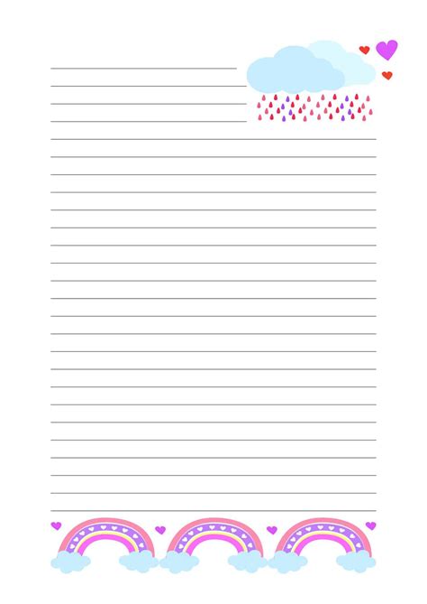 Printable Lined Note Paper