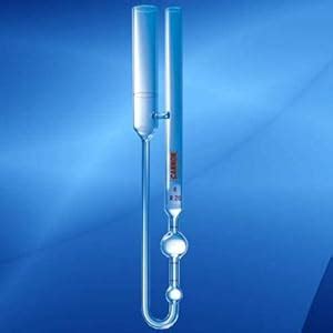 EIE INSTRUMENTS Transparent Cannon Fenske Viscometer U Tube Glass ...
