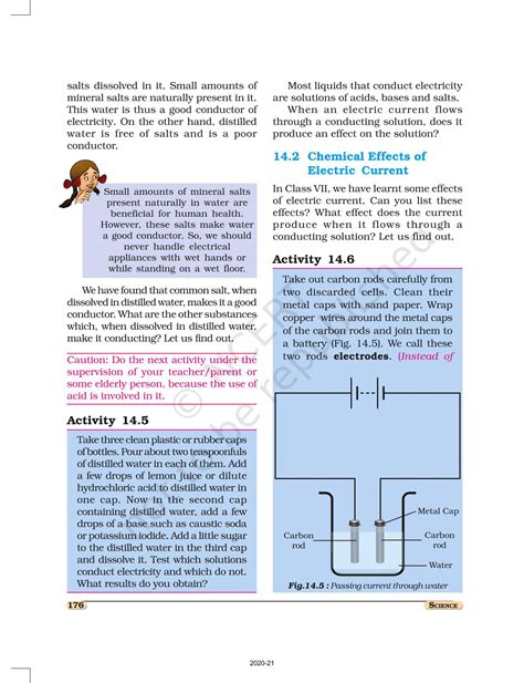 Image result for Class 8 Science Chemical Effects of Current