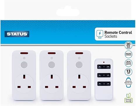 Image result for Status Remote Control Plug Socket 3 Pack