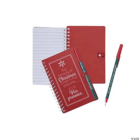 4 1/2" x 6" Religious Christmas Spiral Notepads with Pen for 12 ...