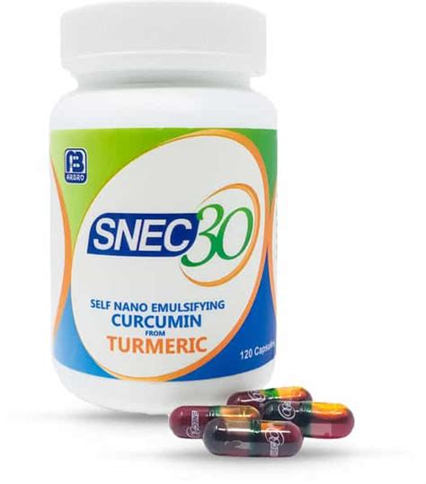 Buy SNEC 30 - NANO CURCUMIN TURMERIC CAPSULES PACK OF 120 CAPSULES ...