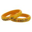 Sukriti Beautiful Casual Kundan Yellow lac Kada Bangles for Women – Set ...