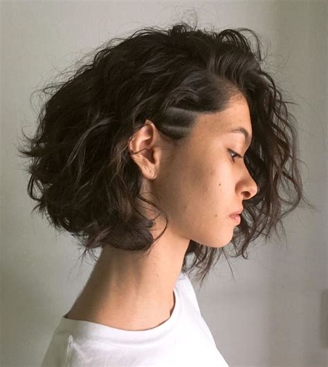 Medium Hair Styles, Thick Hair Styles, Undercut Bob Haircut, Curly ...
