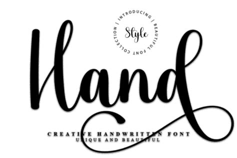 Image result for Hand Font