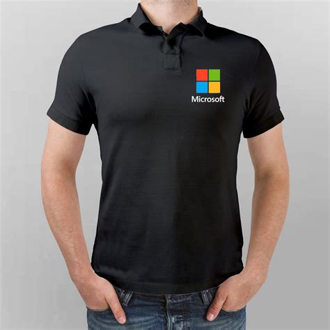 Microsoft Logo Polo T-Shirt For Men – TEEZ.in