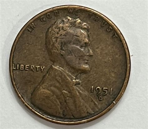 1951 D Wheat Back Penny One Cent Us Coin Error W We Encased in Rim - Etsy