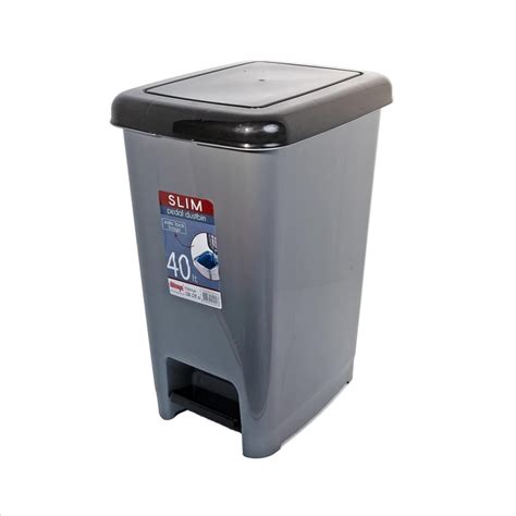 Dustbin with Pedal – 40 Liters Slim Garbage Bin – Beitzone