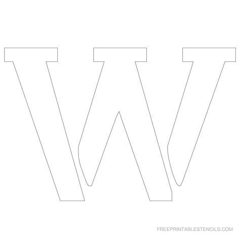 Free Printable 4 Inch Letter Stencils A-Z