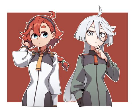 suletta mercury and miorine rembran (gundam and 1 more) drawn by ...