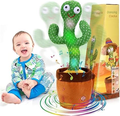Buy SPOKID Dancing Cactus Toy for Kids Singing Electronic Pets Voice ...