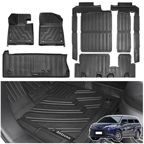 Floor Mats Cargo Liner for 2021 2022 2023 2024 Toyota Sienna 8 ...
