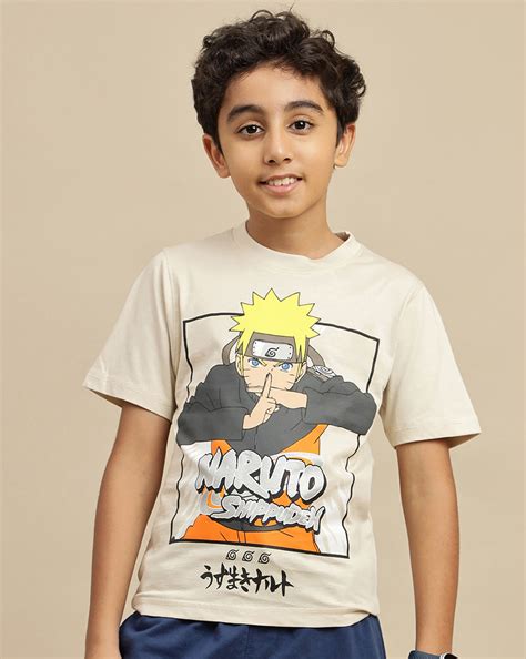 Naruto Printed Regular Fit Tshirt For Boys – Kidsville
