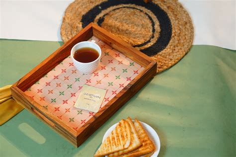 Multicolor Turin Rectangle Acacia Wooden Tray - OGGN Home