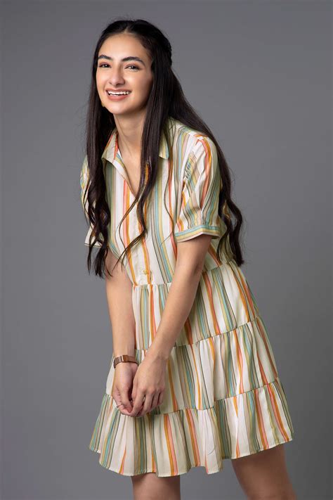 Stripes Ruffle Midi Dress – neofaa.com