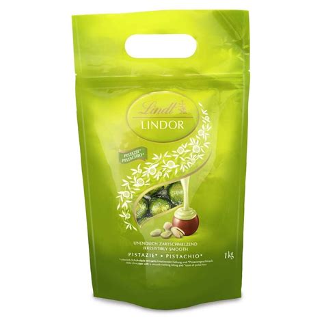 lindt lindor chocolate pistachio 1 kg bag resealable India | Ubuy