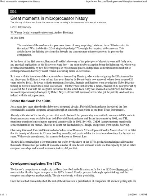 Image result for Microprocessor History Book