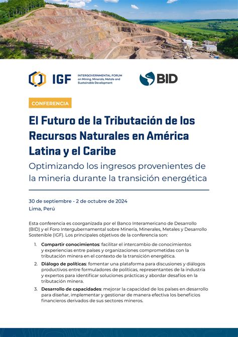 Conferencia IGF-BID El Futuro de la Tributación de los Recursos ...