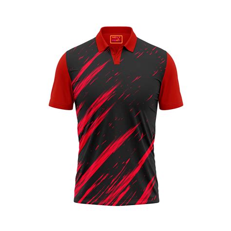 Red Polo Neck Half Sleeve T Shirt NextprintrN186 – Next Print