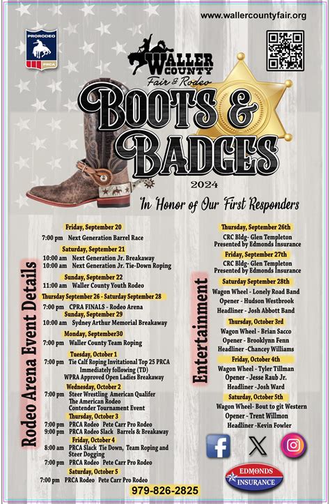 Waller County Fair & Rodeo 2024 – Boots and Badges – Thin Blue Line LEMC