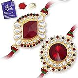 Buy Sukkhi Exquisite Rakhi Combo (Set of 2) with Roli Chawal and Raksha ...