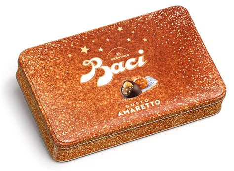 Tin of amaretto biscuit flavoured pralines | Baci Perugina