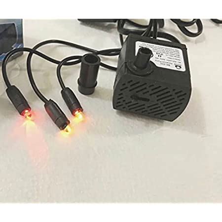 CHRONIKLE Indoor Fountain Two Light Motor Water pump with Yellow Light ...