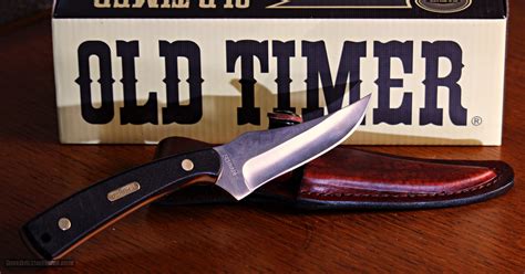 Schrade Old Timer 152OTL Large Sharp Finger Clip Point Skinner Blade -2 ...