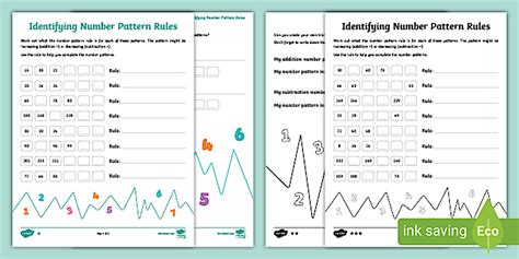 Image result for Number Pattern Rule Worksheet