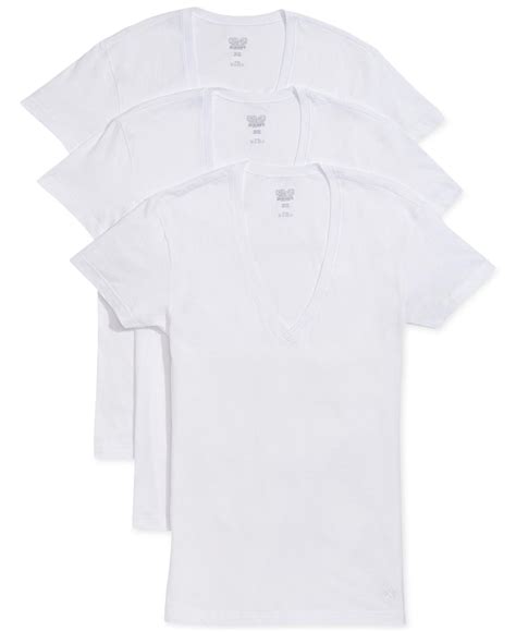 2xist Cotton Men's Slim-fit Deep V-neck Undershirt in White for Men - Lyst