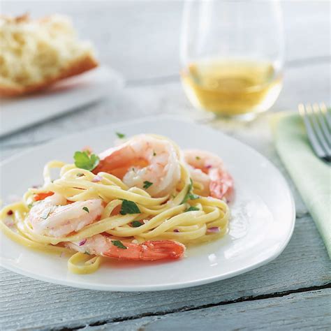 Shrimp Scampi Over Linguini Recipe from H-E-B