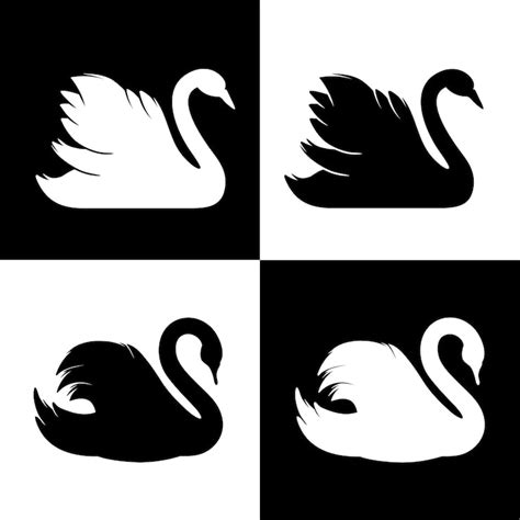 Swan outline Images - Free Download on Freepik