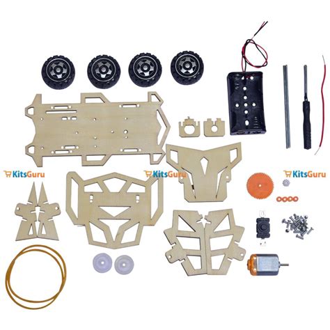 Educational 4WD car kit for class 7 science learning