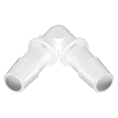 Eldon James Threaded NPT(M) to Hose Barb Fittings, 60° Elbow, Natural ...