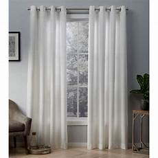 White And Gold Curtains by Whitby 54 In W X 84 In L Metallic Slub Grommet Top White And Gold Curtains