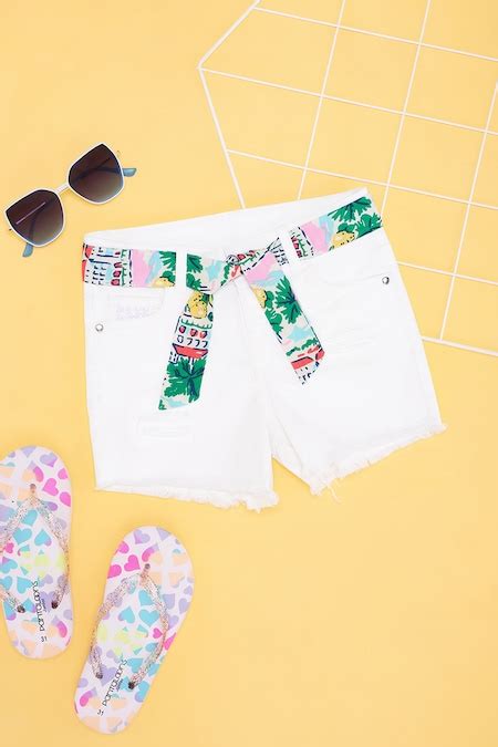 White Solid Shorts - Selling Fast at Pantaloons.com