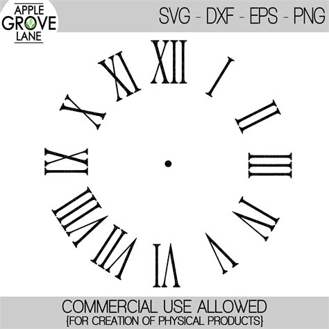 Clock Face Roman Numerals