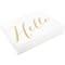 JAM Paper A1 White with Gold Script Blank Greeting Cards & Envelopes ...