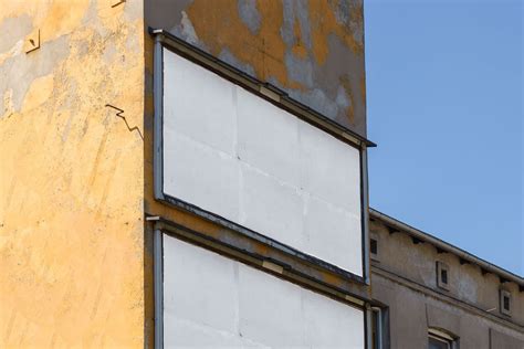 Billboards on old damaged building mockup - Mockups Design