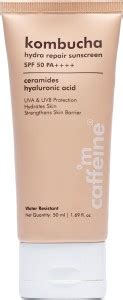 mCaffeine Kombucha Hydra Repair Sunscreen SPF 50 PA++++ |Deeply ...