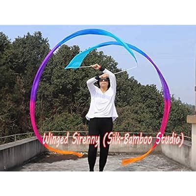 Winged Sirenny Silk Ribbon Dancer Wand 4.4yds, | Ubuy India