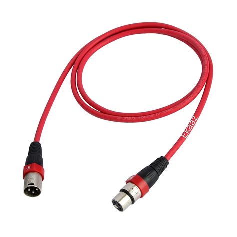 EKAAZ Male to Female 3 Pin Microphone Mic Extension Balanced Audio ...
