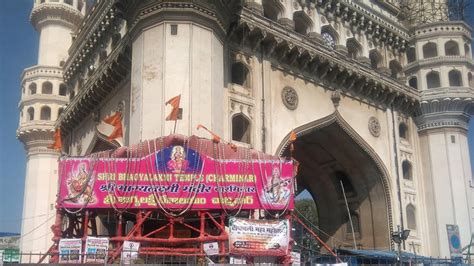 Why a temple at the base of iconic Charminar is a talking point in ...
