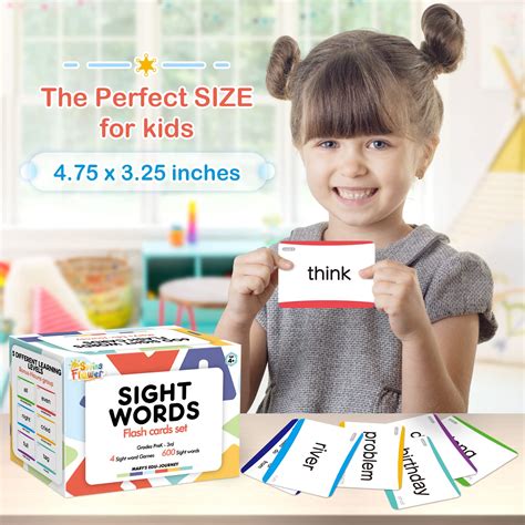Snapklik.com : Springflower 600 Sight Words Flash Cards, Dolch & Fry ...