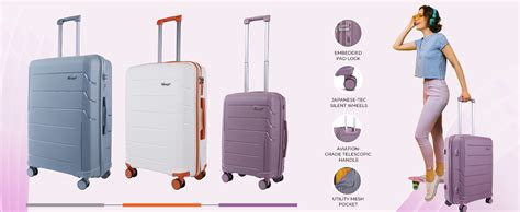 Verage V-Lite Orion 56 cms Purple Hard Sided Cabin Size Carry On ...