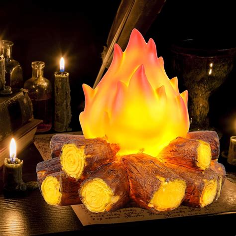 LED Flame Light Fire Effect Light Simulated Decorative Atmosphere Lamps ...