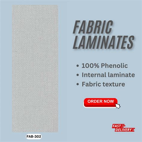 FAB 302 - FABRIC INSIDE LAMINATES (100% PHENOLIC) - 8FT x 4FT – Materialin