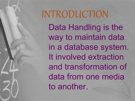 Image result for Data Handling Lecture